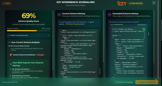 EZY.ai vs Yoast Schema comparison