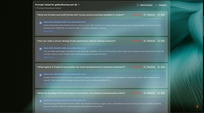 EZY.ai - Simulated Answer Engine Results
