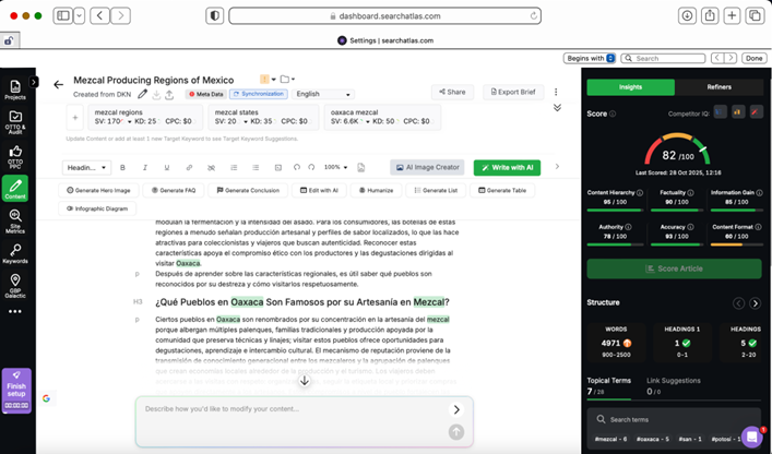 SearchAtlas Content Generation
